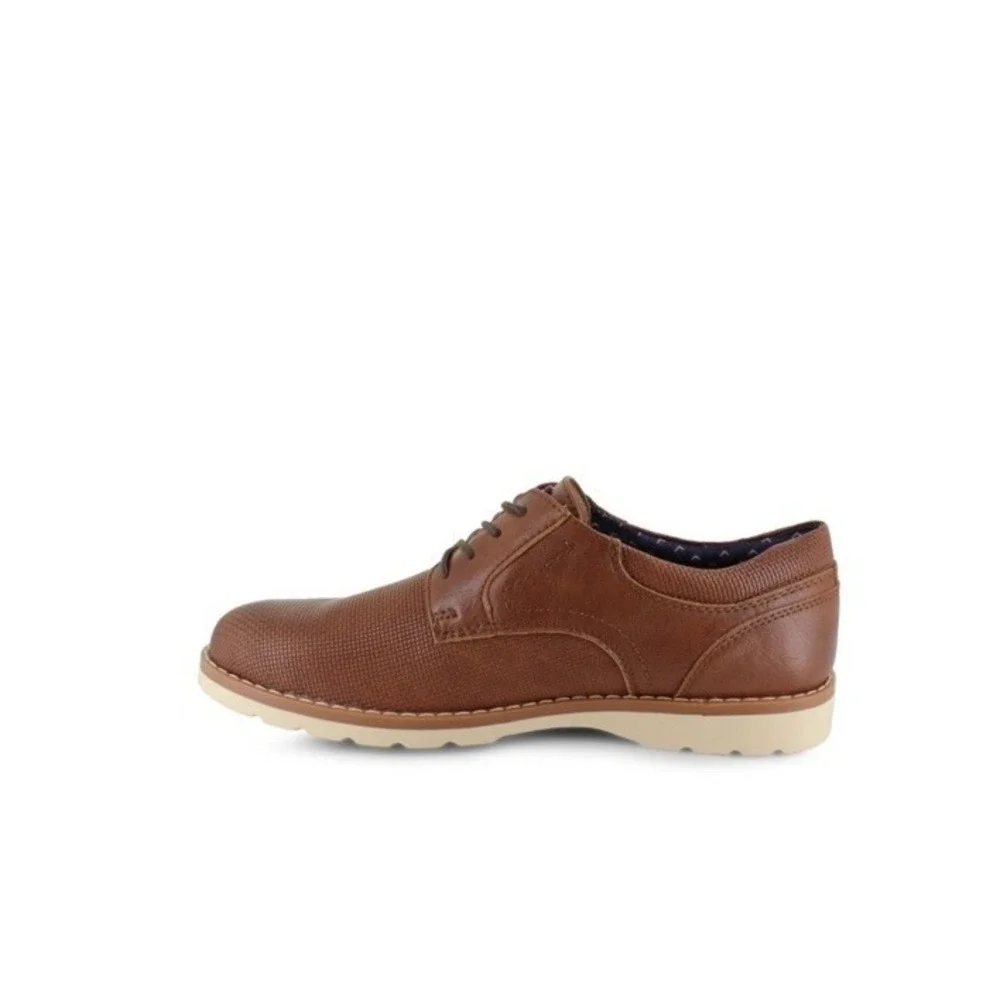 Tommy Hilfiger Nemoza‎ Shoes Tag Flag Embossed Laced Up 12M Cognac New